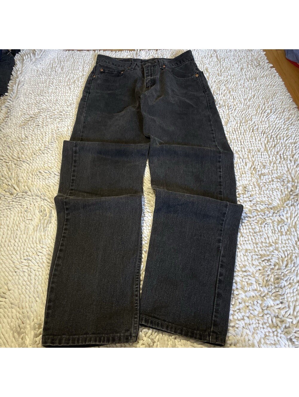 Y2K VTG Levis 550 Relaxed Fit Tapered Leg Denim Black Jeans Size 29x32(28x31)